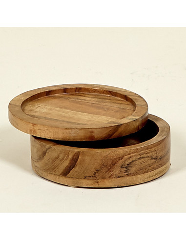 CAJA CON TAPA DE MADERA