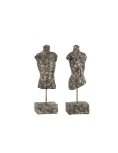 BUSTO CON PIE DE RESINA