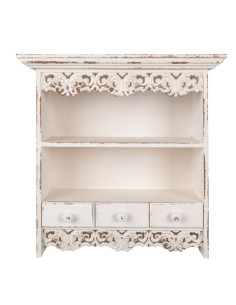 ESTANTERIA MADERA BLANCA