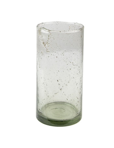 FLORERO CRISTAL VERDE