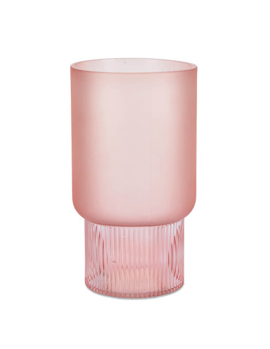 JARRON CRISTAL ROSA 26 CM