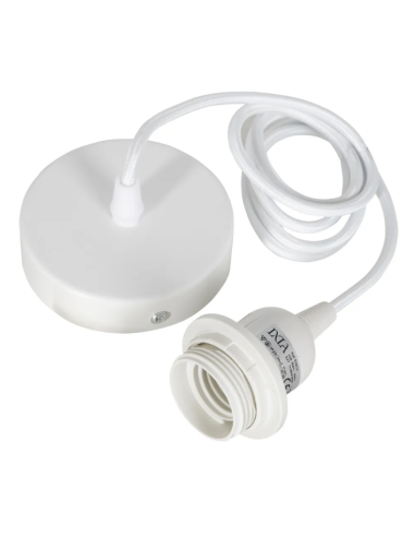 PORTALAMPARAS BLANCO METAL