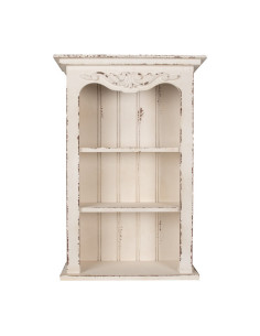 ESTANTERIA PARED MADERA BLANCA