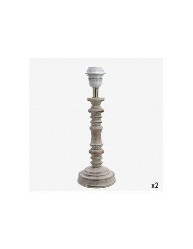 PEANA LAMPARA TORNEADA BLANCA