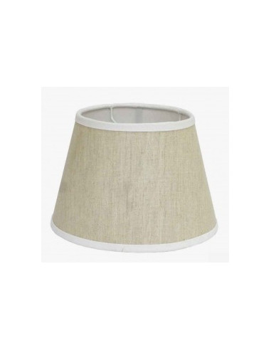 PANTALLA OVAL LINO Ø20 CM