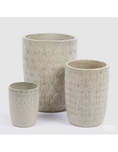 SET JARRON CON ESCAMAS MARFIL