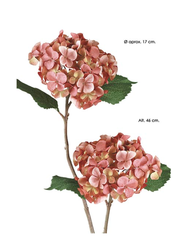 FLOR HORTENSIA MALVA 46 CM