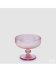 COPA CRISTAL A RAYAS ROSA