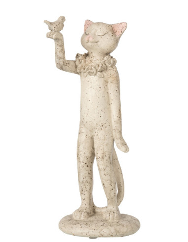 FIGURA GATO CON PAJARO
