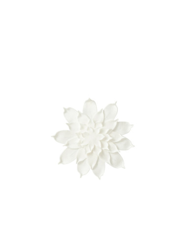 FLOR DE PARED FOAM BLANCA