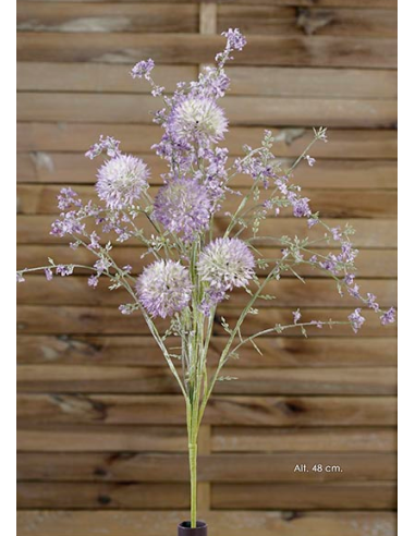 RAMILLETE ALLIUM MALVA