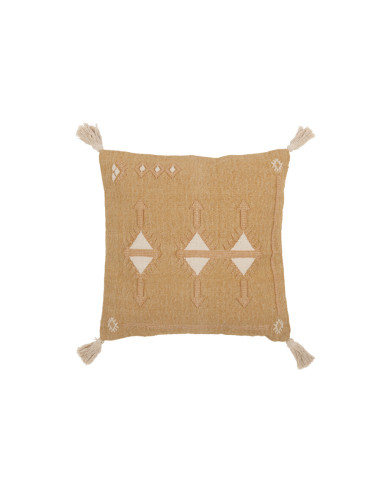 COJIN TRIANGULOS CON BORLAS