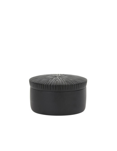 CAJA CARBAJO MADERA Ø15x9 cm