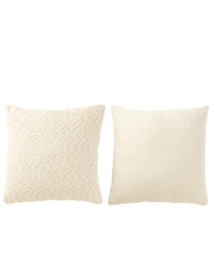 COJIN CUADRADO ALGODÓN CREMA