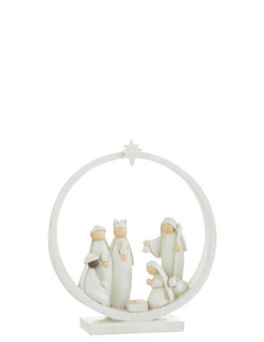 BELEN EN CIRCULO BLANCO