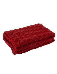 MANTA TEJIDO ACRILICO ROJO