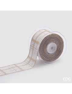 CINTA TARTÁN DORADA