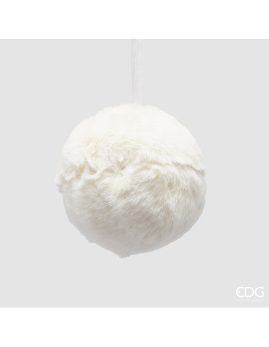 BOLA NAVIDAD PELO BLANCO