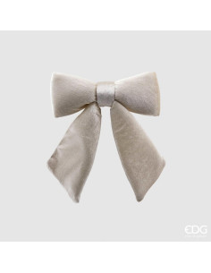 LAZO DE TERCIOPELO BLANCO