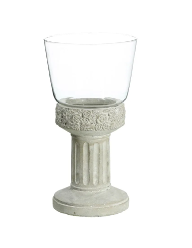 CANDELABRO CEMENTO GRIS L