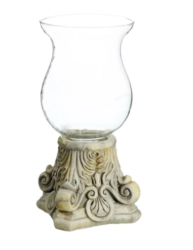 CANDELABRO CEMENTO CREMA