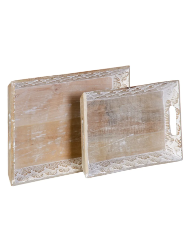 BANDEJA BLANCO ROZADO S