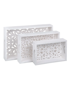 BANDEJAS BLANCO ROZADO