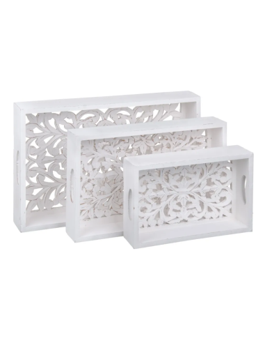 BANDEJAS BLANCO ROZADO