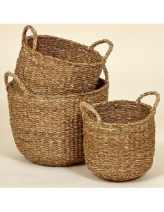 CESTAS DE PAJA NATURAL