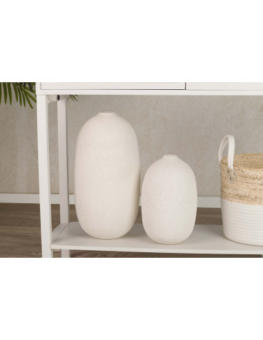 JARRON CERAMICA BEIGE 17x17x27 CM