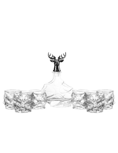 SET 7 PIEZAS WHISKY CRISTAL 760 ML