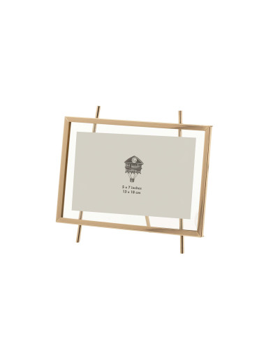 PORTAFOTOS METAL DORADO 18x13 CM