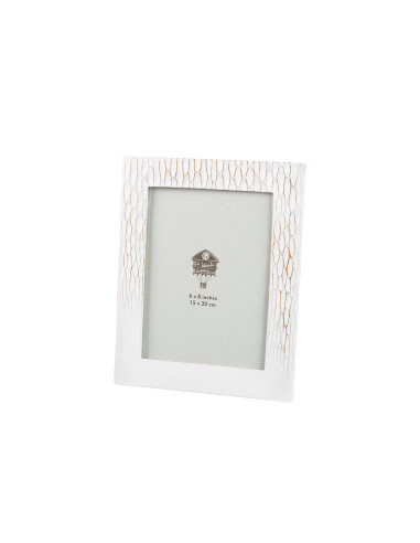PORTAFOTOS RESINA BLANCO 15x20 CM