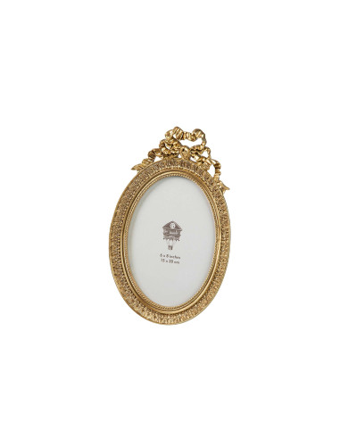 PORTAFOTOS RESINA DORADO 15x20 CM