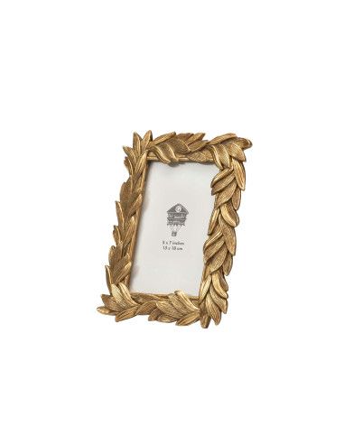 PORTAFOTOS RESINA DORADO 13x18 CM