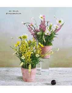 MACETA MARGARITA ROSA CLARO