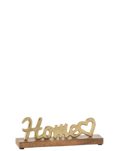 FIGURA HOME CORAZON DORADO