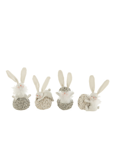 FIGURA CONEJOS CON HUEVO S