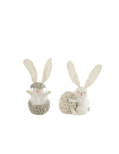 FIGURA CONEJOS CON HUEVO L