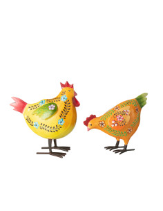 FIGURA GALLO DE METAL