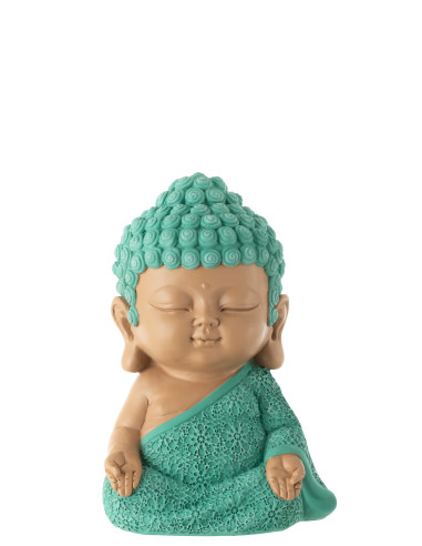 MONJE ZEN RESINA AZUL