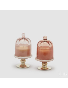 CAMPANA DE CRISTAL CON VELA