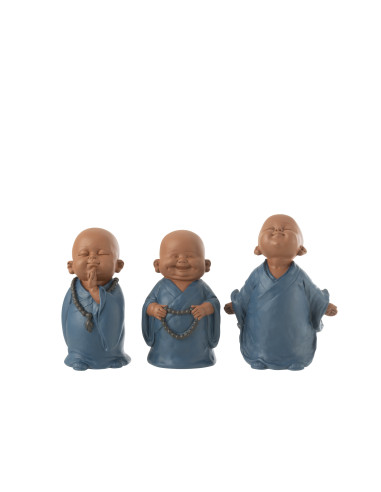 FIGURA MONJE CON CADENA AZUL