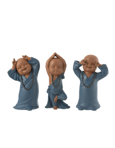 FIGURA MONJE DIVERTIDO AZUL