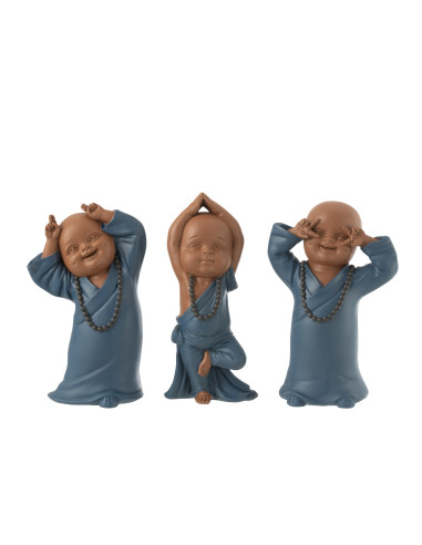 FIGURA MONJE DIVERTIDO AZUL