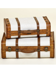 MALETAS CRETA LONA BLANCA