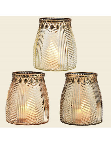 PORTAVELA AMBAR GRABADO