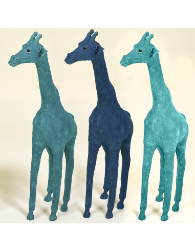FIGURA JIRAFAS AZULES 43 CM