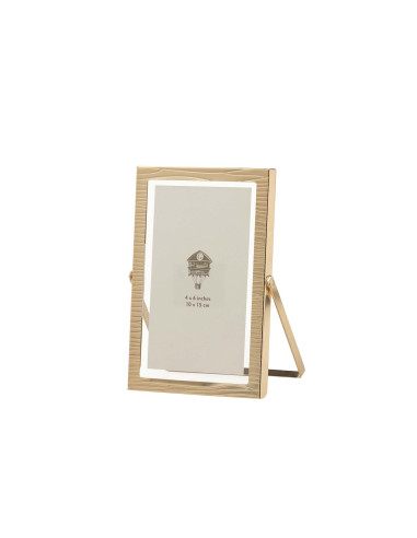 PORTAFOTOS METAL DORADO 10x15 CM