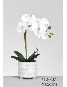 MACETA ORQUIDEA BLANCA